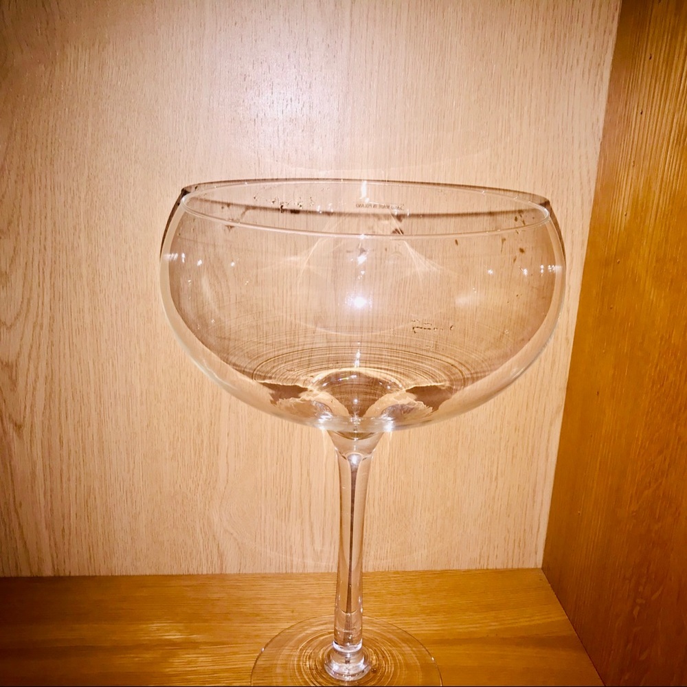 New Tall Glass Compote 22 1/2” Tall 7 7/8” Rim - Picture 10 of 16